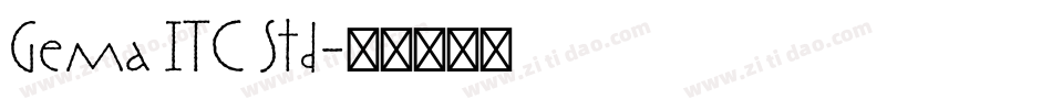 Gema ITC Std字体转换